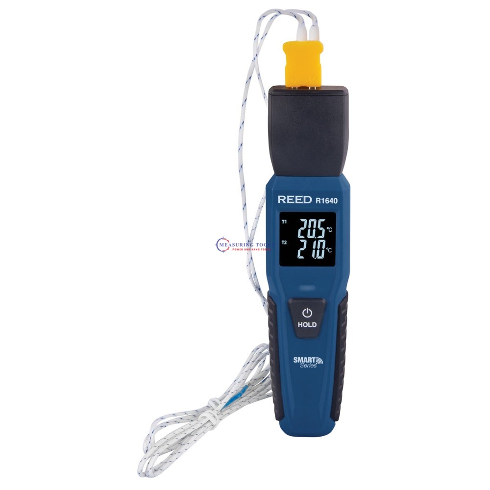 Reed R1640 Thermocouple Thermometer, 2-Ch, Bluetooth Smart Series Thermocouples & Digital Thermometers image
