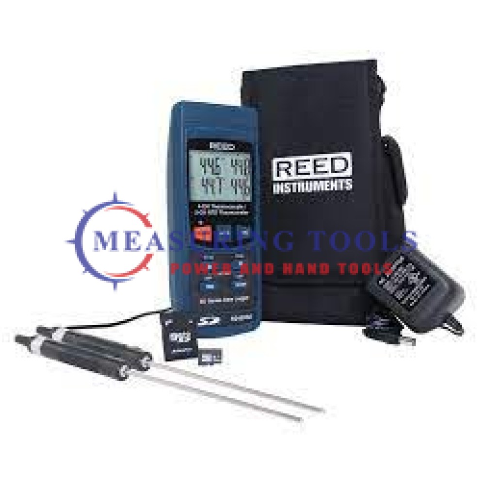 Reed R2450sd-Kit5 Data Logging Rtd Thermometer With 2 Rtd Probes, Sd Card And Power Adapter Thermocouples & Digital Thermometers image