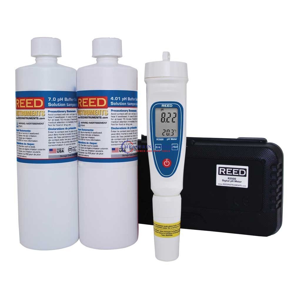 Reed R3500-Kit Ph Meter With 4ph & 7ph Buffer Solutions PH, Conductivity & TDS Meters image