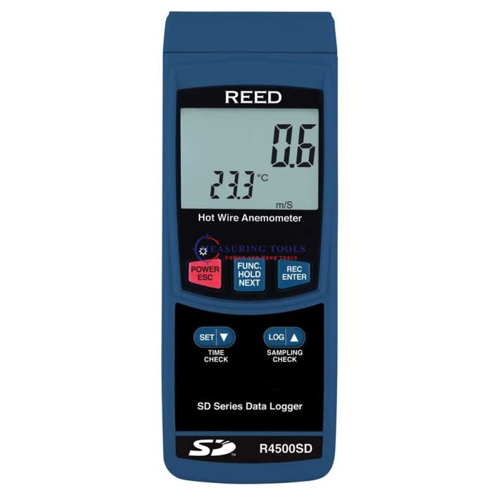 Reed R4500sd Data Logging Thermo-Anemometer, Hot Wire Air Velocity & Manometers image
