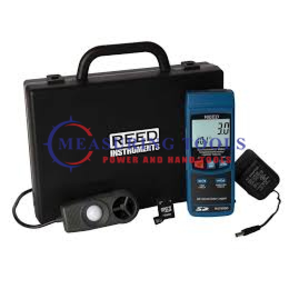Reed R4700sd-Kit Data Logging Environmental Meter With Power Adapter And Sd Card Light, Sound, Moisture & Environmental Meters image