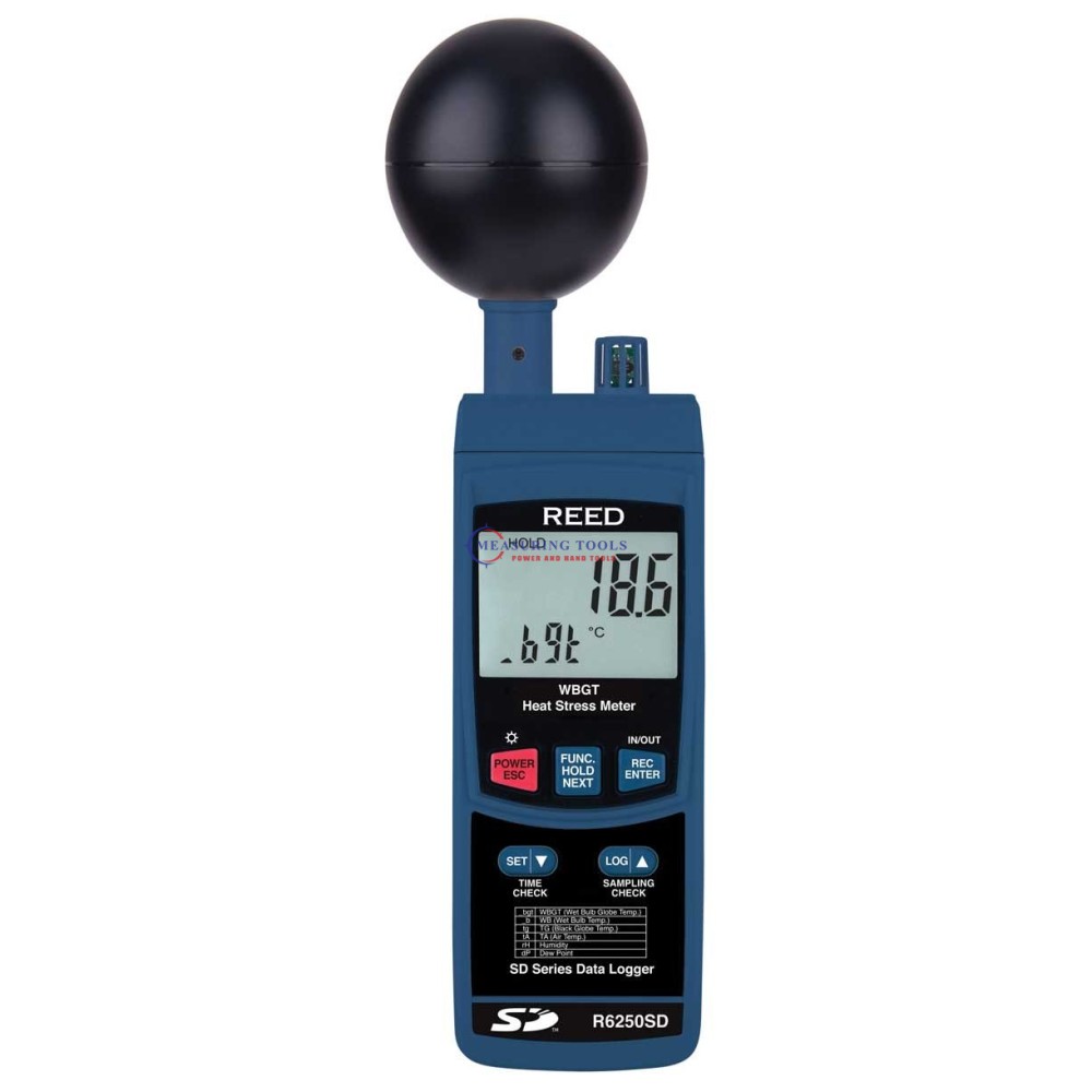 Reed R6250sd Data Logging Heat Stress Meter, Wbgt Refractometers & Heat Stress Meters image