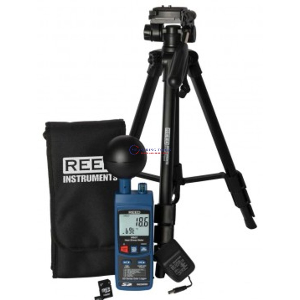 Reed R6250sd-Kit2 Data Logging Heat Stress Meter With Tripod, Sd Card And Power Adapter Refractometers & Heat Stress Meters image
