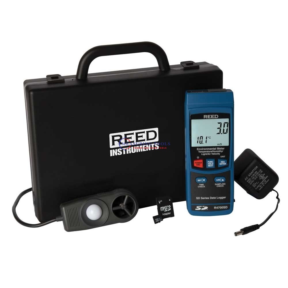 Reed R7000sd-Kit Data Logging Vibration Meter With Power Adapter And Sd Card Force, Torque & Vibration Meters image