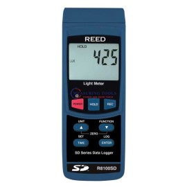 Reed R8100sd Data Logging Light Meter, 100,000 Lux