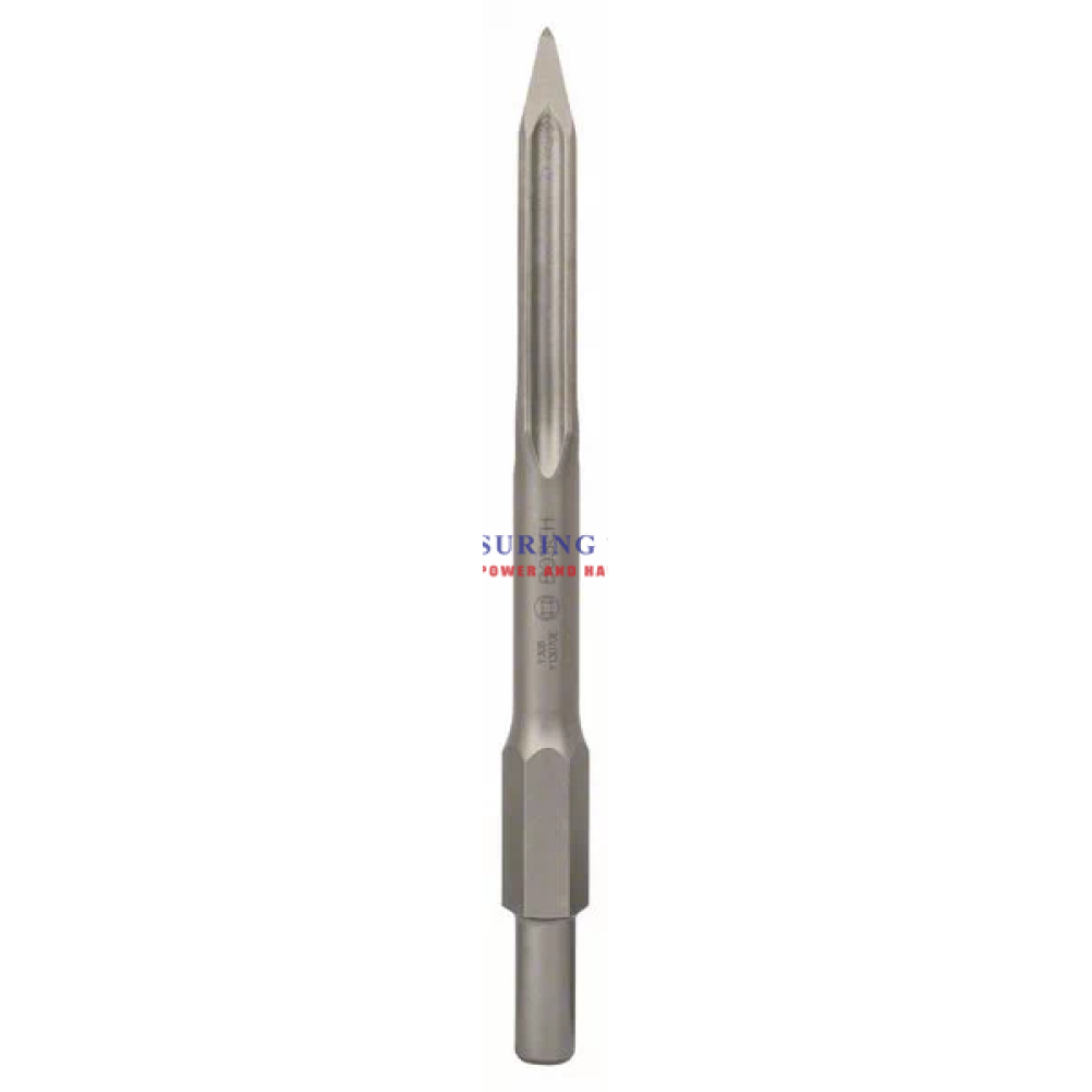 Bosch Pointed Chisel With 30 Mm Hex Shank 400 Mm Chisels image