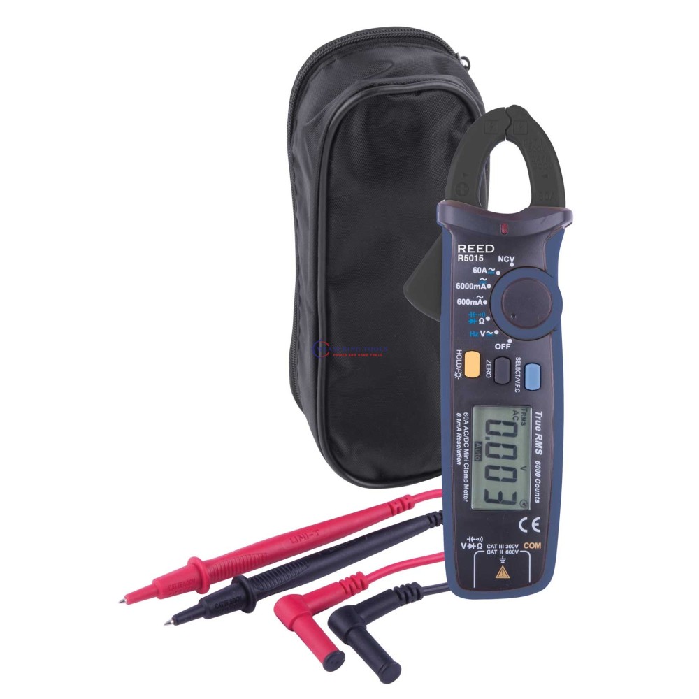 REED Instruments R5030 True RMS AC DC Clamp Meter with Temperature and Non- - 1