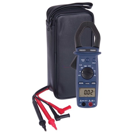 Reed R5050 Clamp Meter, Trms, 1000A AC/DC W/Temp Clamp Meters image