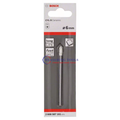 Bosch CYL-9 Ceramic 6 X 80 Mm Cylindrical Drill Bits CYL-9 Cylindrical Drill Bits image