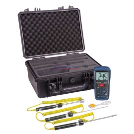 Reed R2400-Kit Thermometer, Thermocouple With 3 Probes And Case, Kit