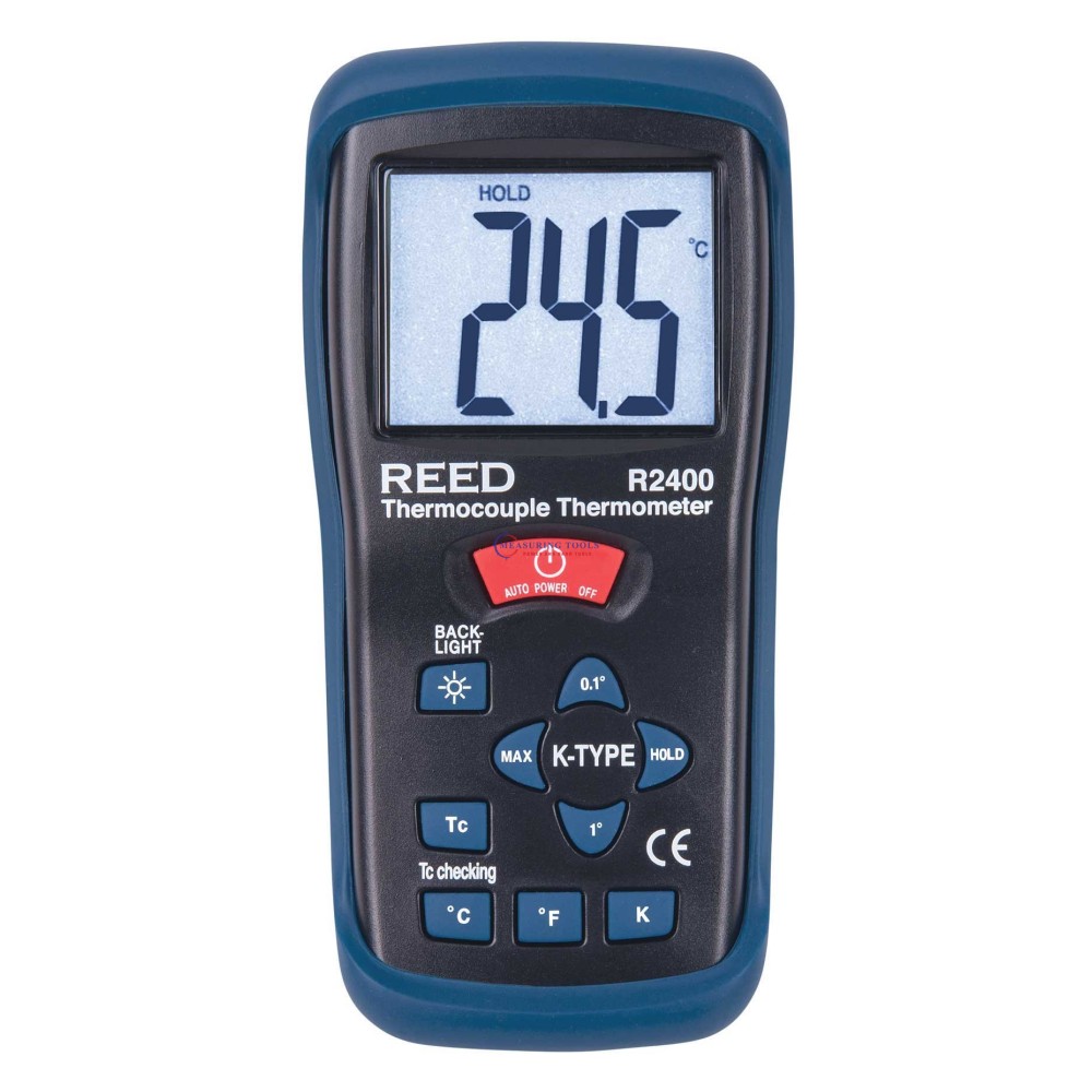 Reed R2400 Thermometer, Type K Thermocouple,  -58/2000F, -50/1300C Digital Thermometers image