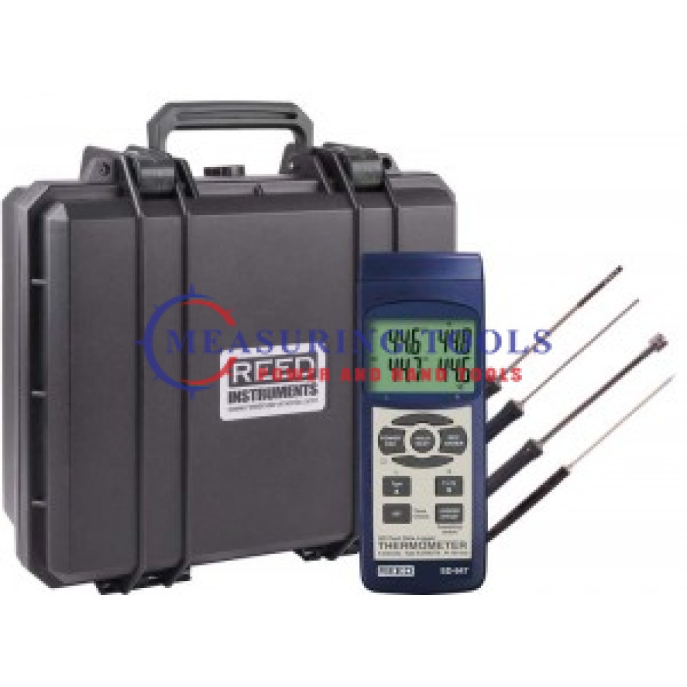 Reed Sd-947deluxe Thermometer, Thermocouple, 4-Ch, Rtd 2-Ch, Includes 4 T/C Probes, Kit Digital Thermometers image