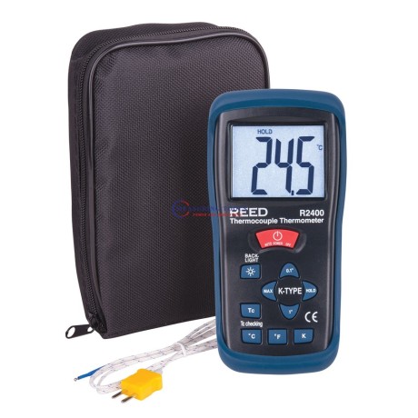 Reed R2400 Thermometer, Type K Thermocouple,  -58/2000F, -50/1300C Digital Thermometers image