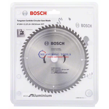 Bosch ECO For Aluminum 184x2.2/1.4x20 60T Circular Saw Blades ECO Circular saw blade image