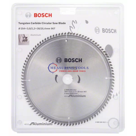 Bosch ECO For Aluminum 254x3.0/2.2x30 96T Circular Saw Blades ECO Circular saw blade image