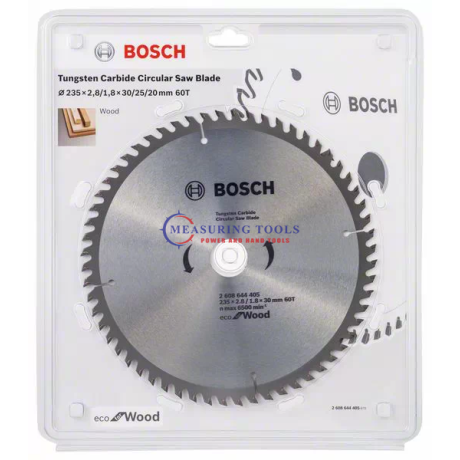 Bosch ECO For Wood 235x2.8/1.8x30 60T Circular Saw Blades ECO Circular saw blade image