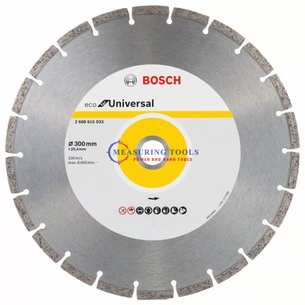 Bosch ECO For Universal 300mm X 25.4mm Diamond Cutting Disc ECO Diamond cutting disc image