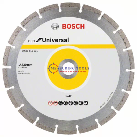 Bosch ECO For Universal 230mm X 22.25mm Diamond Cutting Disc ECO Diamond cutting disc image