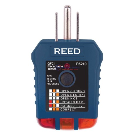 Reed R5210 Receptacle Tester, Gfci Electrical Testers image