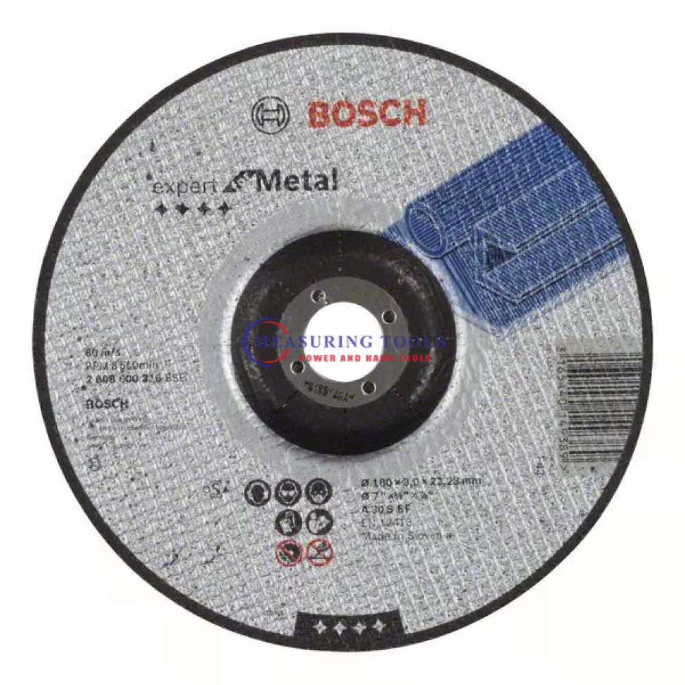 Bosch Expert Cutting Disc With Depressed Centre, 180 Mm, 22,23 Mm, 3,0 Mm Expert Cutting/grinding discs image