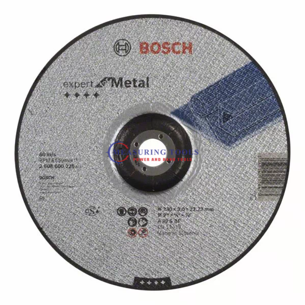 Bosch Expert Cutting Disc With Depressed Centre, 230 Mm, 22,23 Mm, 3,0 Mm Expert Cutting/grinding discs image
