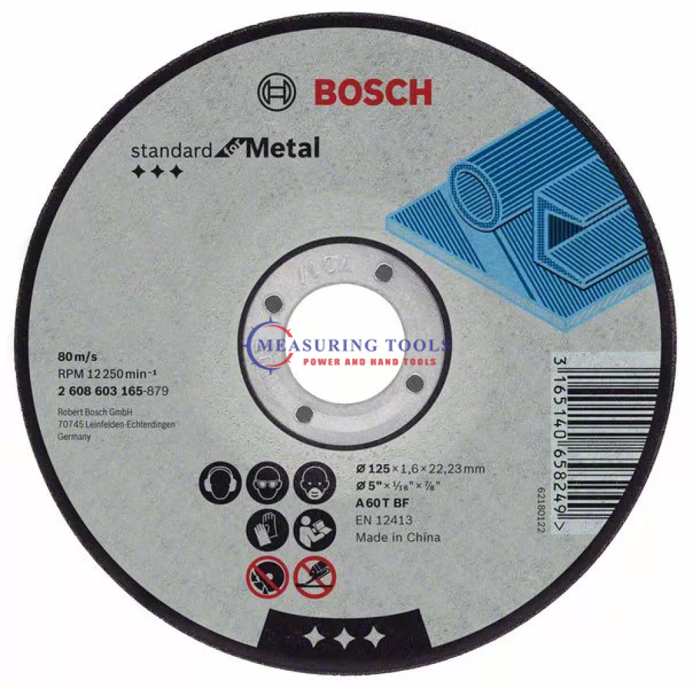 Bosch Expert For Cutting Disc With Straight Centre, 100 Mm, 16,00 Mm, 2,5 Mm Expert Cutting/grinding discs image