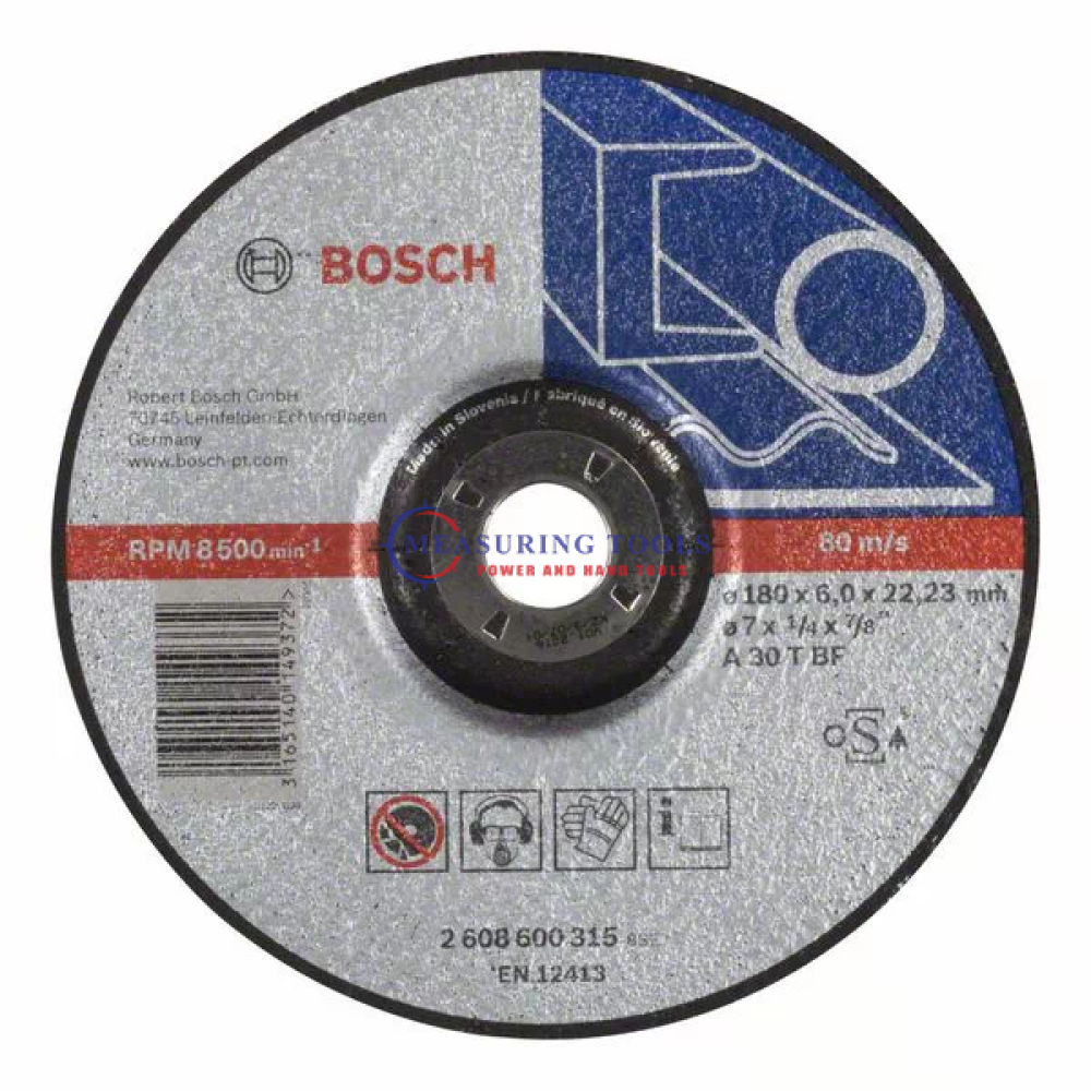 Bosch Expert Grinding Disc With Depressed Centre, 180 Mm, 22,23 Mm, 6,0 Mm Expert Cutting/grinding discs image