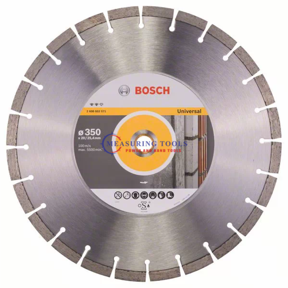 Bosch Expert For Universal 350 Mm X 20/25,40 Mm X 3,2 Mm Diamond Cutting Disc Expert Diamond cutting disc image