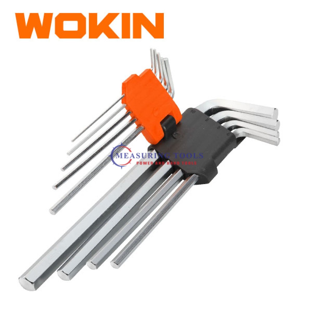Wokin 9pcs Extra-Long Arm Hex Key Set Fastening Tools image
