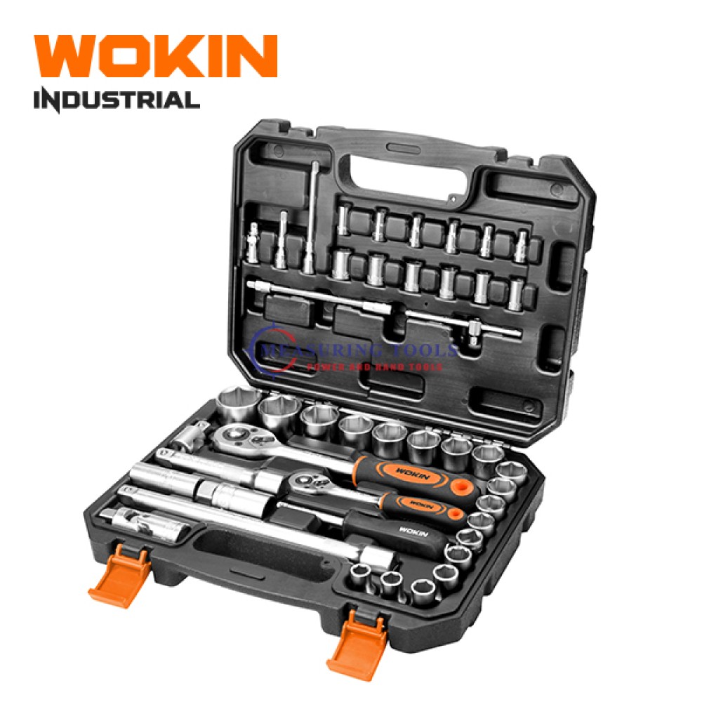 Wokin 45pcs 1/4inch & 1/2inch Socket Set Mechanics Tools image