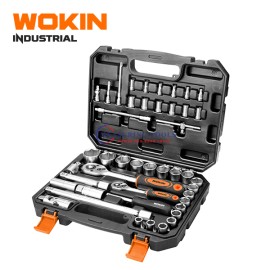 Wokin 45pcs 1/4inch & 1/2inch Socket Set