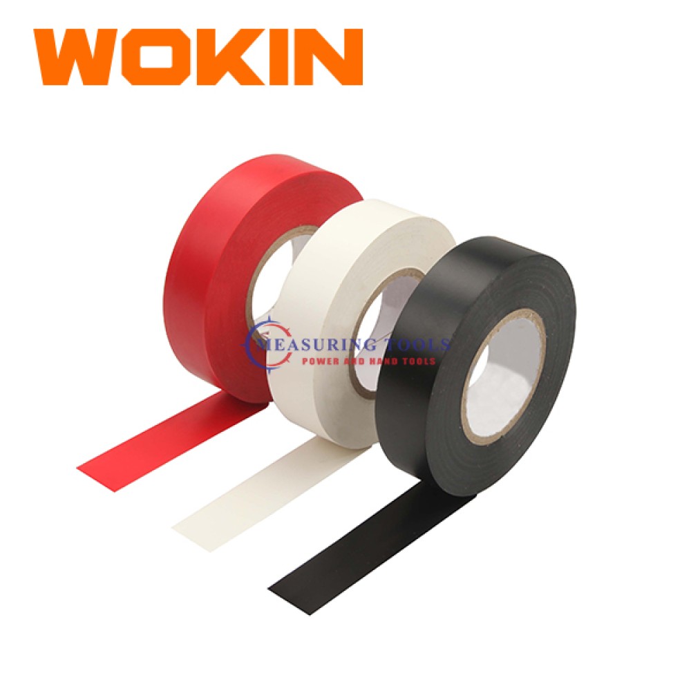 Wokin Pvc Insulating Tape (White) 0.13mmx19mmx9.15m Electrical Tools image