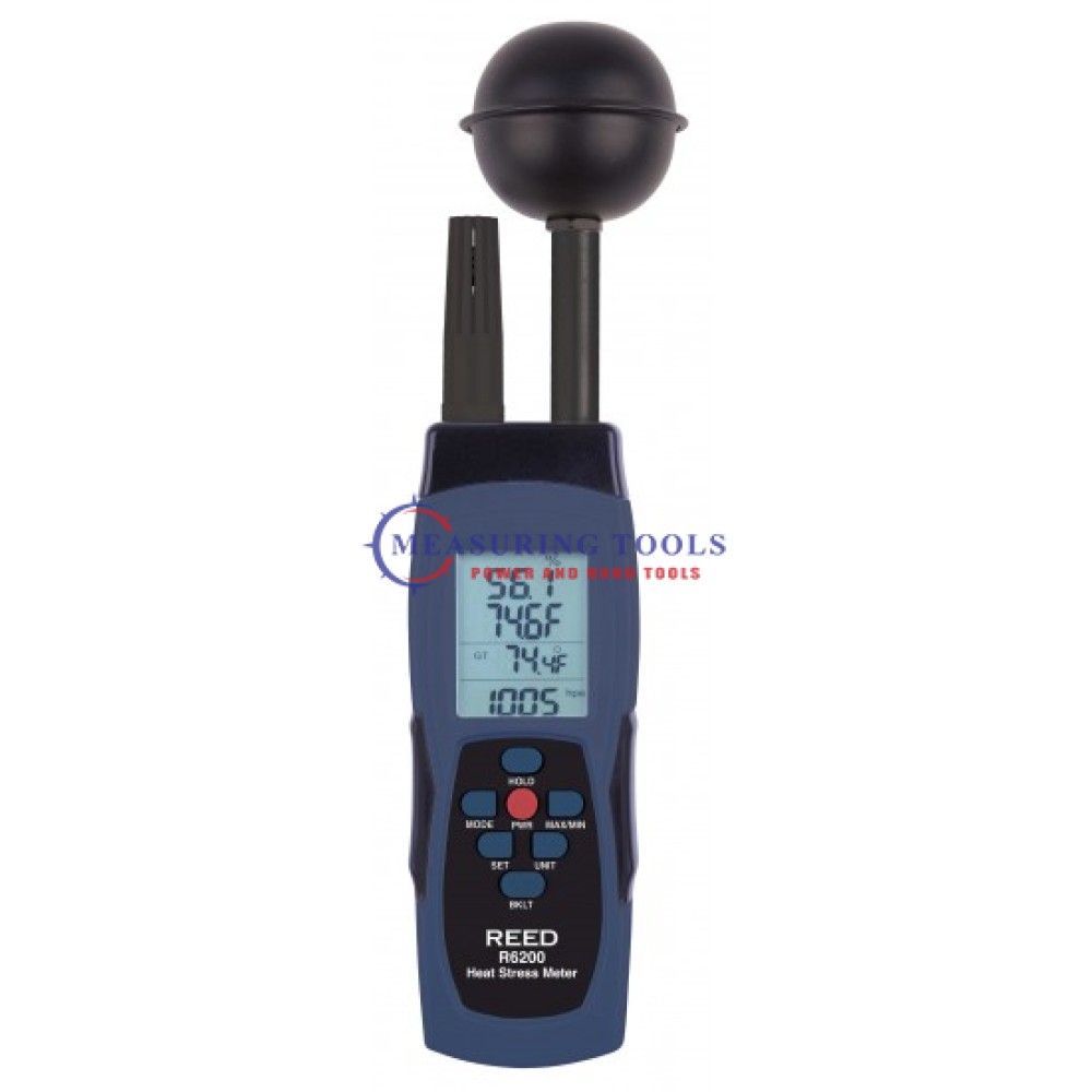Reed R6200 Heat Stress Meter, Barometric Pressure, Wbgt Heat Stress Meters image