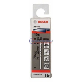 Bosch HSS-G, DIN 338 3,5 X 39 X 70 Mm  (10pcs) Metal Drill Bits