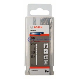 Bosch HSS-G, DIN 338 5 X 52 X 86 Mm  (10pcs) Metal Drill Bits