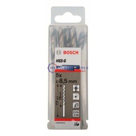 Bosch HSS-G, DIN 338 8,5 X 75 X 117 Mm (5pcs) Metal Drill Bits