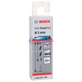 Bosch HSS PointTeQ DIN 338 1 X 12 X 34 Mm (10pcs) Metal Drill Bits