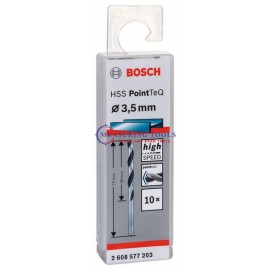 Bosch HSS PointTeQ DIN 338 3,5 X 39 X 70 Mm (10pcs) Metal Drill Bits
