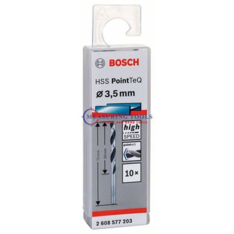 Bosch HSS PointTeQ DIN 338 3,5 X 39 X 70 Mm (10pcs) Metal Drill Bits HSS PointTeQ Metal drill bits image