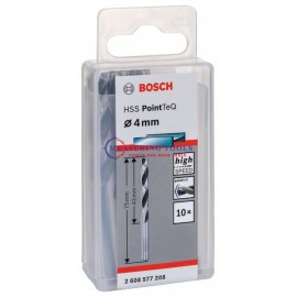 Bosch HSS PointTeQ DIN 338 4 X 43 X 75 Mm (10pcs) Metal Drill Bits