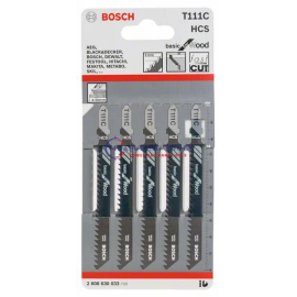 Bosch T 111 C Basic For Wood (5pcs) Jig Saw Blades