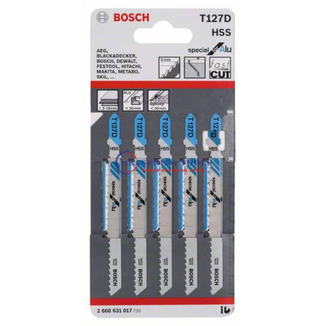 Bosch T 127 D Special For Alu (5pcs) Jig Saw Blades Jigsaw blades image