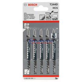 Bosch T 244 D Speed For Wood (5pcs) Jig Saw Blades