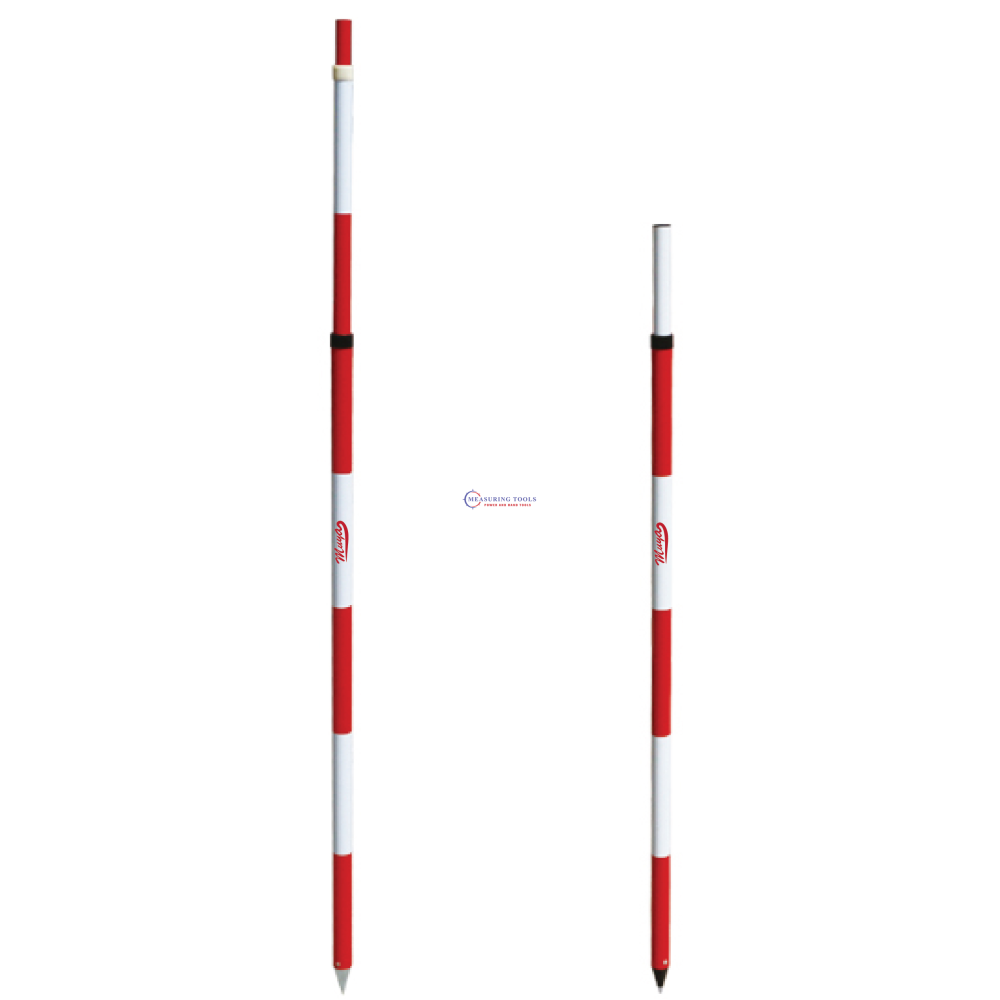 Muya G71011 2m Telescopic Aluminum Range Rod With Steel Pole Point & Tip Lasers & Leveling Rods image