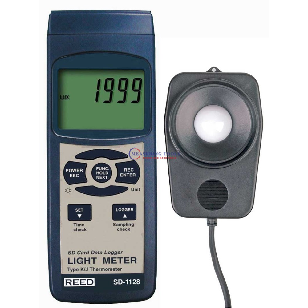 Reed SD-1128 Light Meter/Type J/K Thermometer, Data Logger, 100,000 Lux Light Meters image