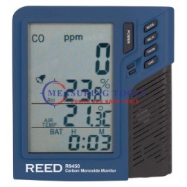 Reed R9450-Nist Carbon Monoxide Meter With Temp/Humidity, Desktop W/Nist Cert