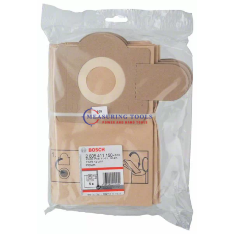 Bosch Paper Filter Bags (5 Pcs) Power Tools Accessories image