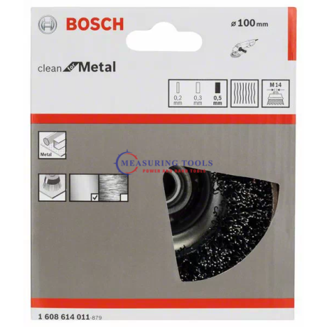 Bosch Wire Cup Brush 100 Mm, 0,5 Mm, M14 Power Tools Accessories image