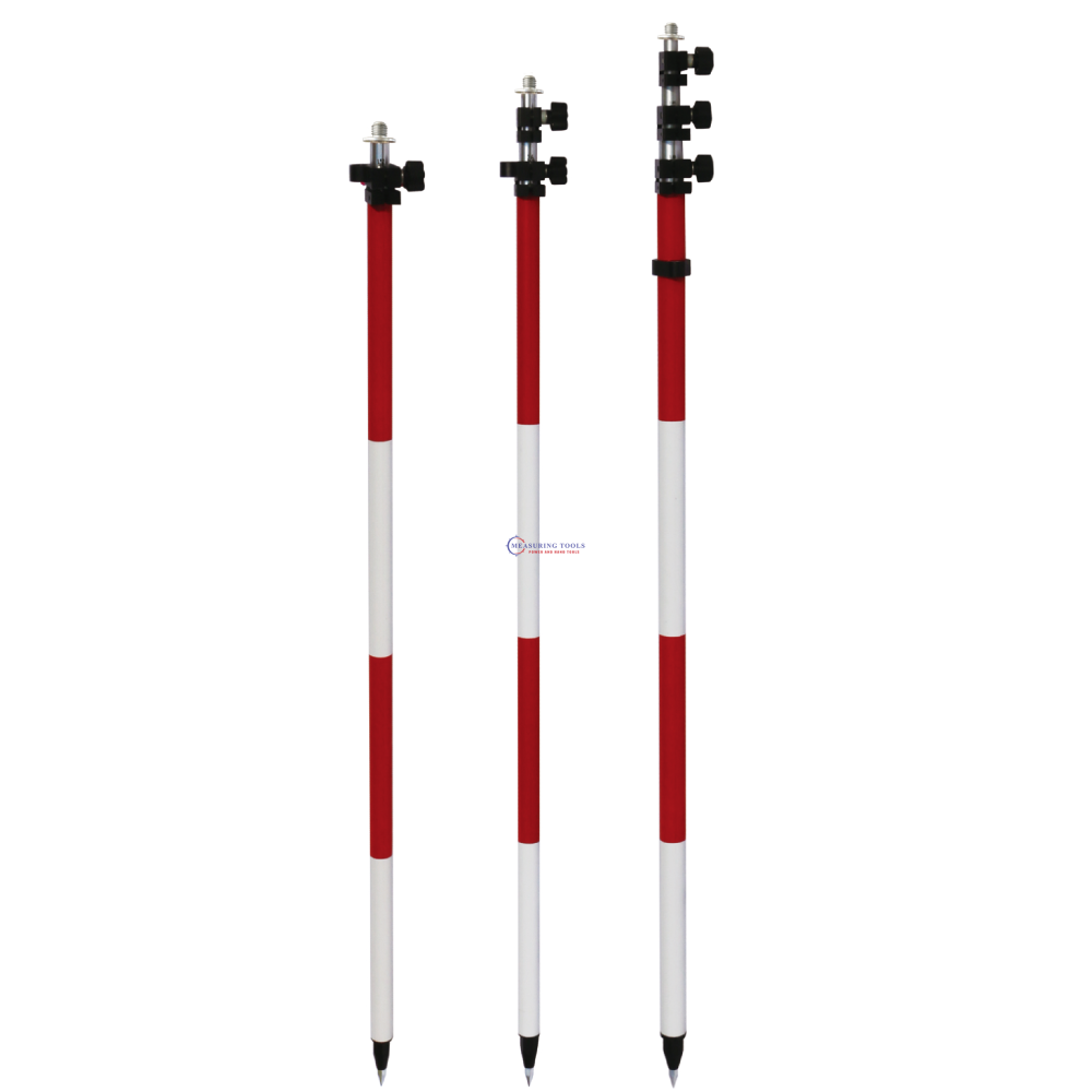 Muya G33008-10 Quick Change Aluminum Prism Pole With Fixed Tip, Length 1.5-2.6m Prism Poles image