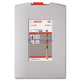 Bosch Probox HSS-Co, 1-10 Mm (19pcs) Metal Drill Bits